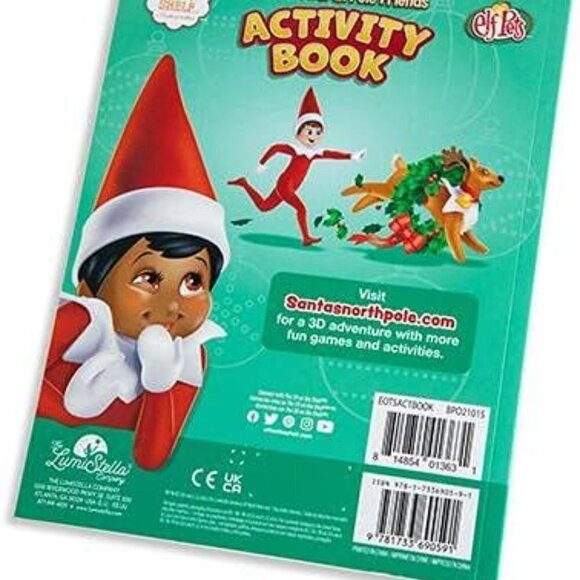 The Elf on the Shelf Santa's North Pole Friend Activity Book With Stickers NEW - Picture 6 of 7